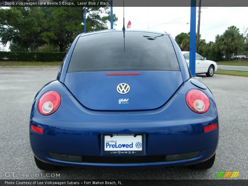 Laser Blue / Black 2008 Volkswagen New Beetle S Coupe