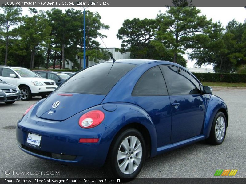 Laser Blue / Black 2008 Volkswagen New Beetle S Coupe