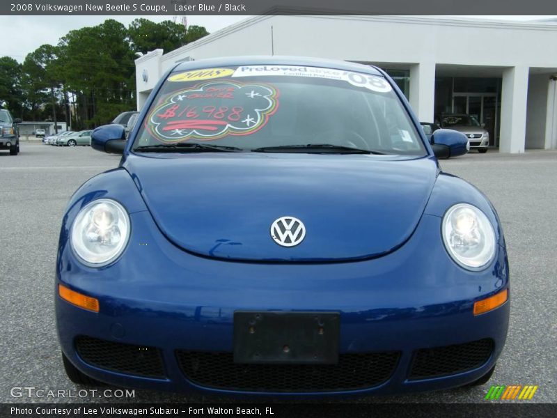 Laser Blue / Black 2008 Volkswagen New Beetle S Coupe