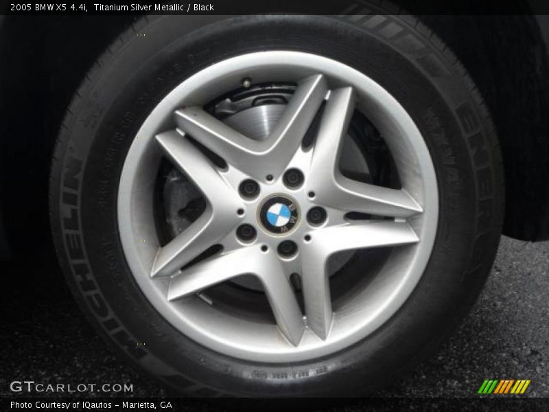 Titanium Silver Metallic / Black 2005 BMW X5 4.4i