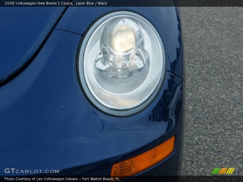 Laser Blue / Black 2008 Volkswagen New Beetle S Coupe