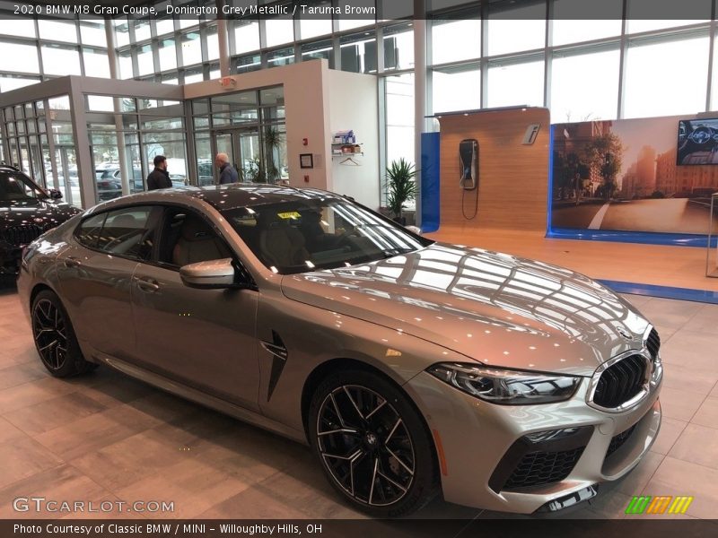 Donington Grey Metallic / Taruma Brown 2020 BMW M8 Gran Coupe