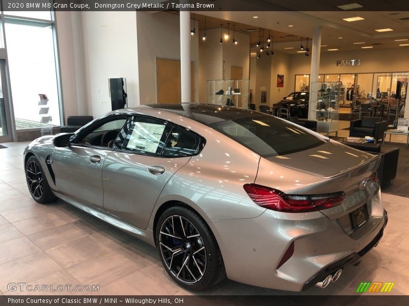 Donington Grey Metallic / Taruma Brown 2020 BMW M8 Gran Coupe