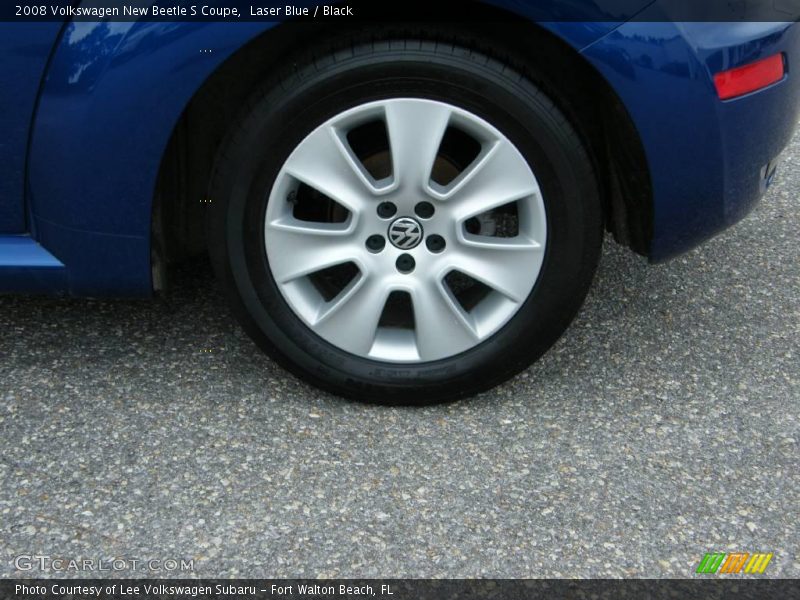 Laser Blue / Black 2008 Volkswagen New Beetle S Coupe