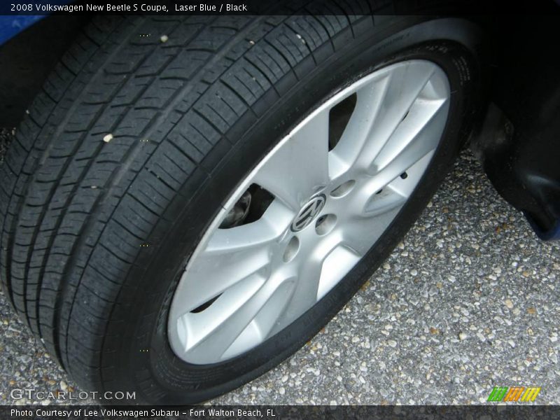 Laser Blue / Black 2008 Volkswagen New Beetle S Coupe