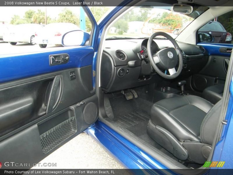 Laser Blue / Black 2008 Volkswagen New Beetle S Coupe