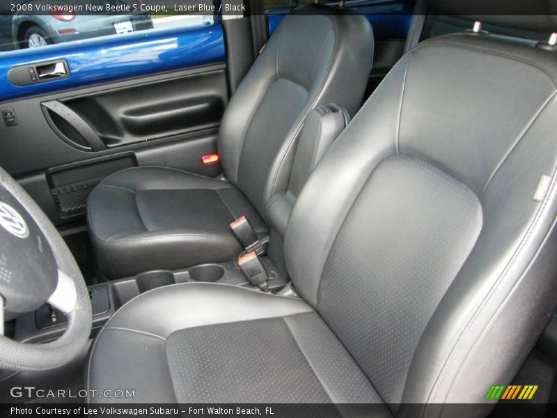 Laser Blue / Black 2008 Volkswagen New Beetle S Coupe