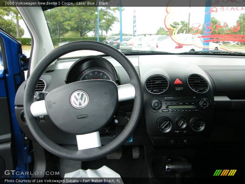 Laser Blue / Black 2008 Volkswagen New Beetle S Coupe
