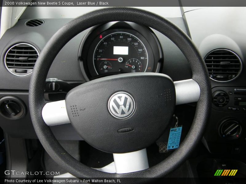 Laser Blue / Black 2008 Volkswagen New Beetle S Coupe