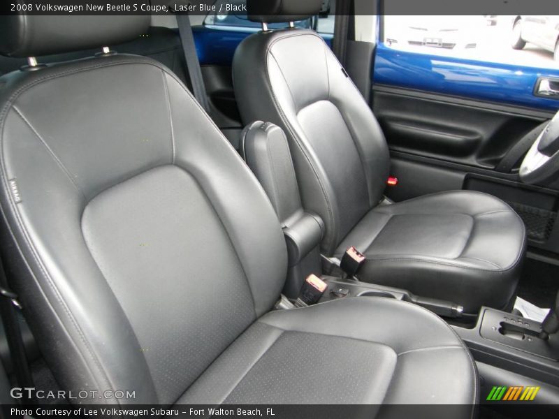 Laser Blue / Black 2008 Volkswagen New Beetle S Coupe