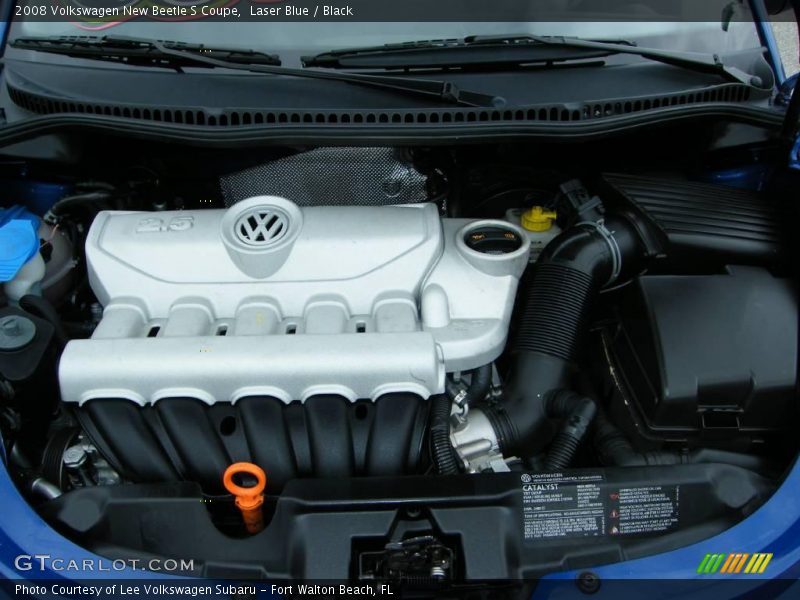 Laser Blue / Black 2008 Volkswagen New Beetle S Coupe