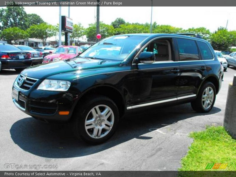 Venetian Green Metallic / Pure Beige 2005 Volkswagen Touareg V8