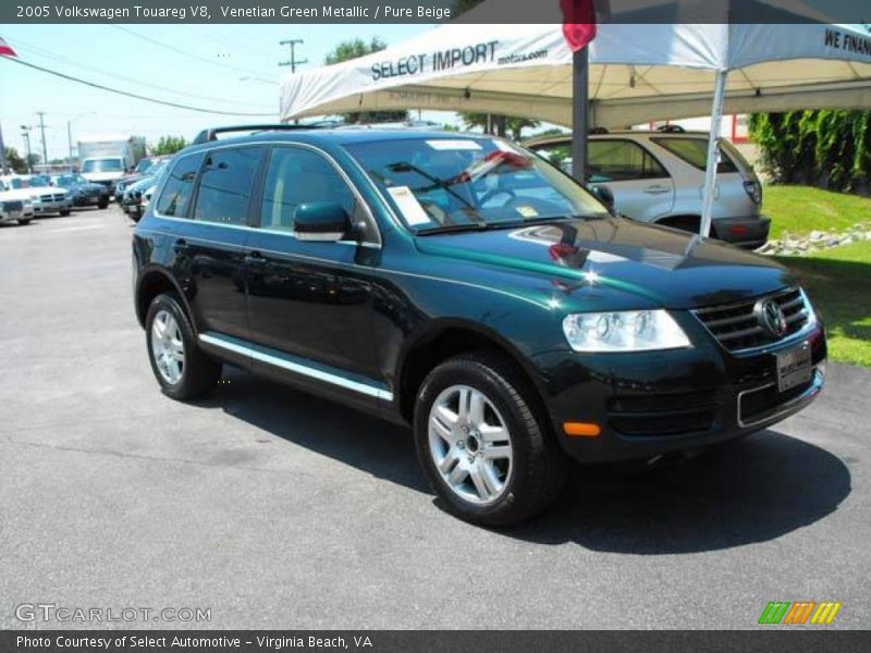 Venetian Green Metallic / Pure Beige 2005 Volkswagen Touareg V8