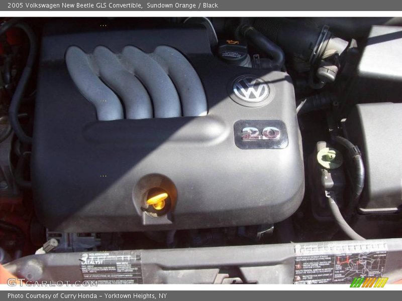 Sundown Orange / Black 2005 Volkswagen New Beetle GLS Convertible