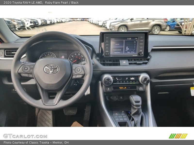 Ruby Flare Pearl / Black 2020 Toyota RAV4 LE AWD