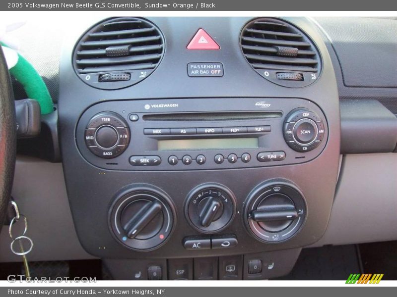 Sundown Orange / Black 2005 Volkswagen New Beetle GLS Convertible