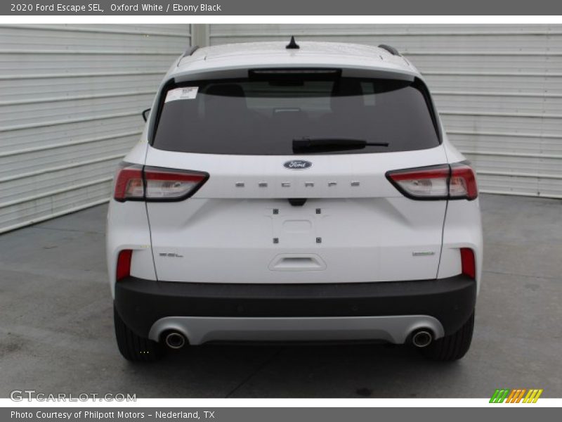 Oxford White / Ebony Black 2020 Ford Escape SEL