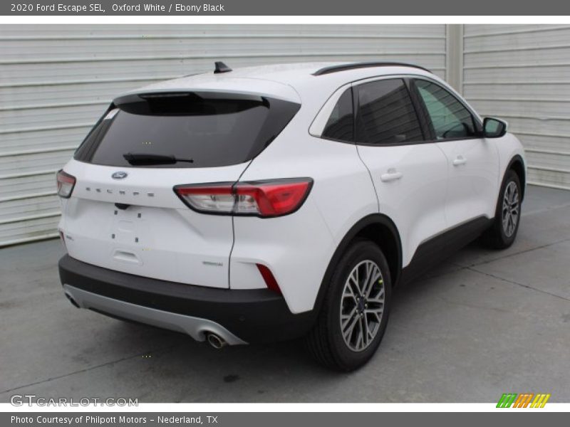 Oxford White / Ebony Black 2020 Ford Escape SEL