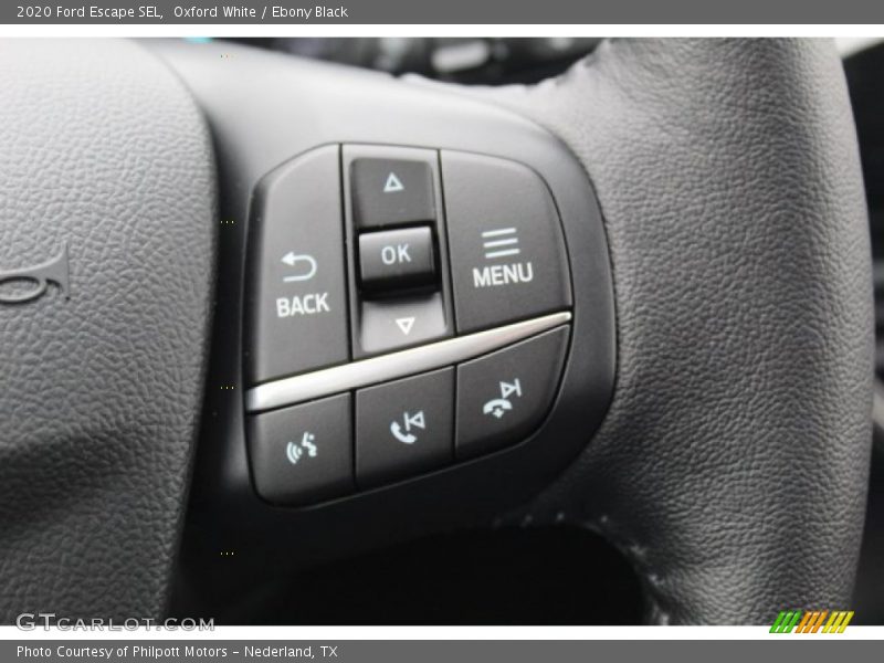 Oxford White / Ebony Black 2020 Ford Escape SEL