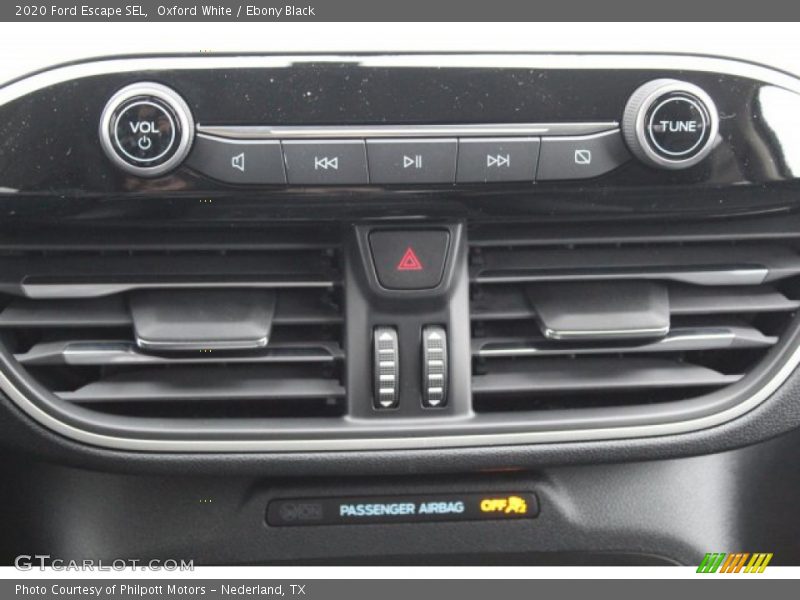Oxford White / Ebony Black 2020 Ford Escape SEL