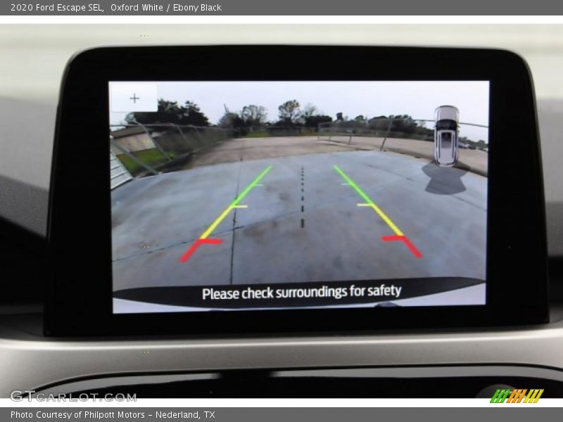Oxford White / Ebony Black 2020 Ford Escape SEL