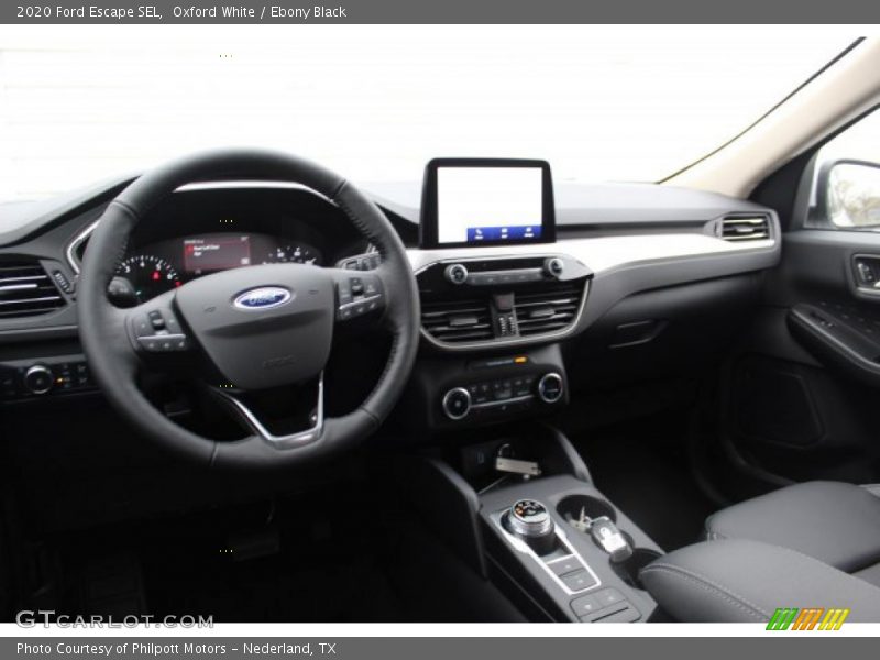 Oxford White / Ebony Black 2020 Ford Escape SEL
