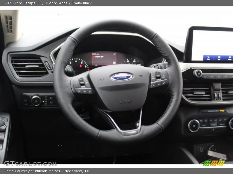 Oxford White / Ebony Black 2020 Ford Escape SEL