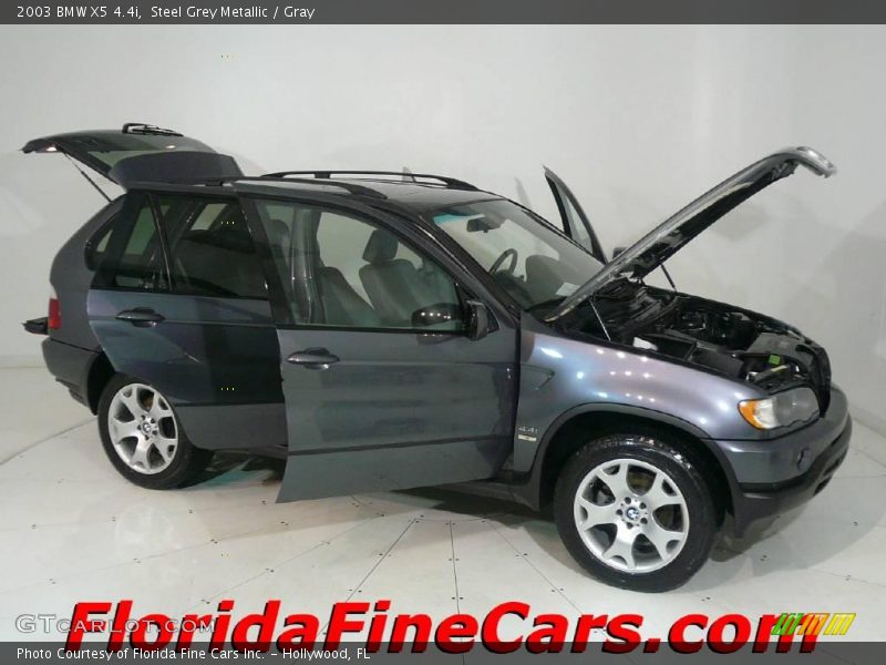 Steel Grey Metallic / Gray 2003 BMW X5 4.4i