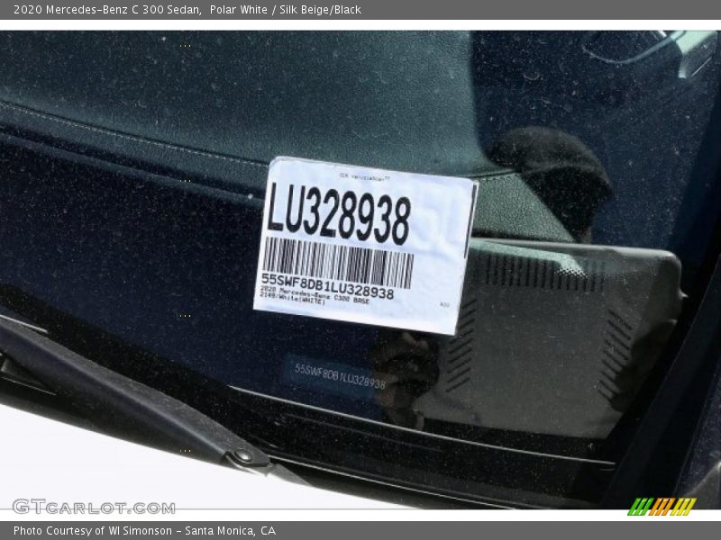 Polar White / Silk Beige/Black 2020 Mercedes-Benz C 300 Sedan