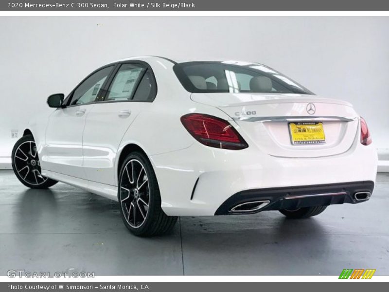 Polar White / Silk Beige/Black 2020 Mercedes-Benz C 300 Sedan
