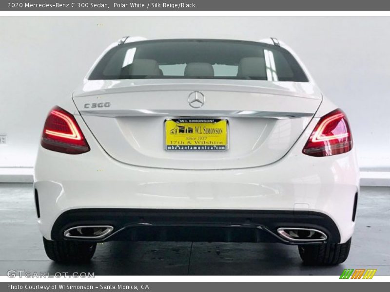 Polar White / Silk Beige/Black 2020 Mercedes-Benz C 300 Sedan