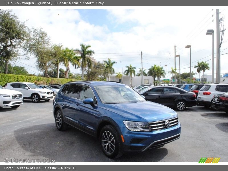 Blue Silk Metallic / Storm Gray 2019 Volkswagen Tiguan SE