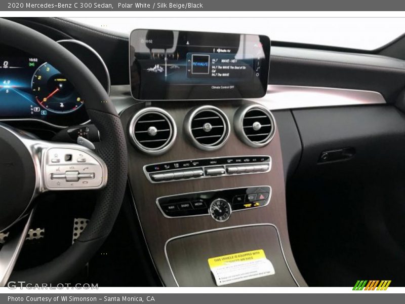 Polar White / Silk Beige/Black 2020 Mercedes-Benz C 300 Sedan