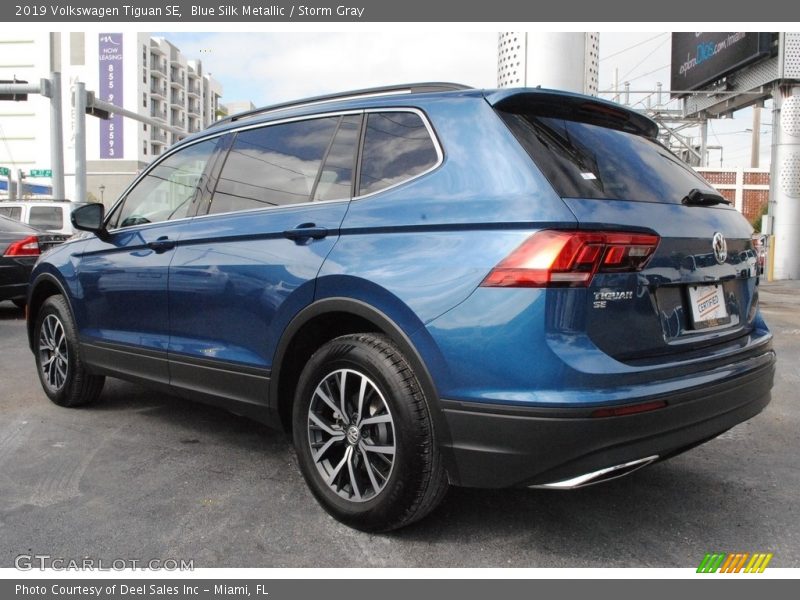 Blue Silk Metallic / Storm Gray 2019 Volkswagen Tiguan SE