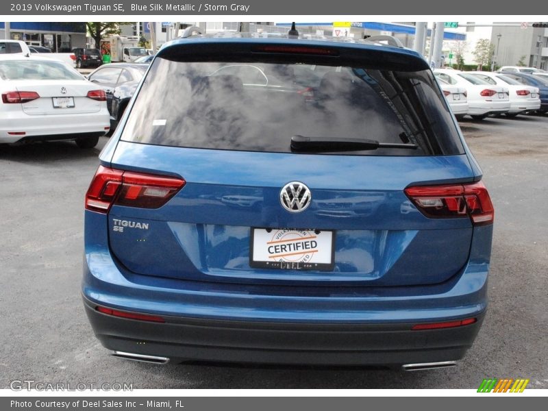 Blue Silk Metallic / Storm Gray 2019 Volkswagen Tiguan SE