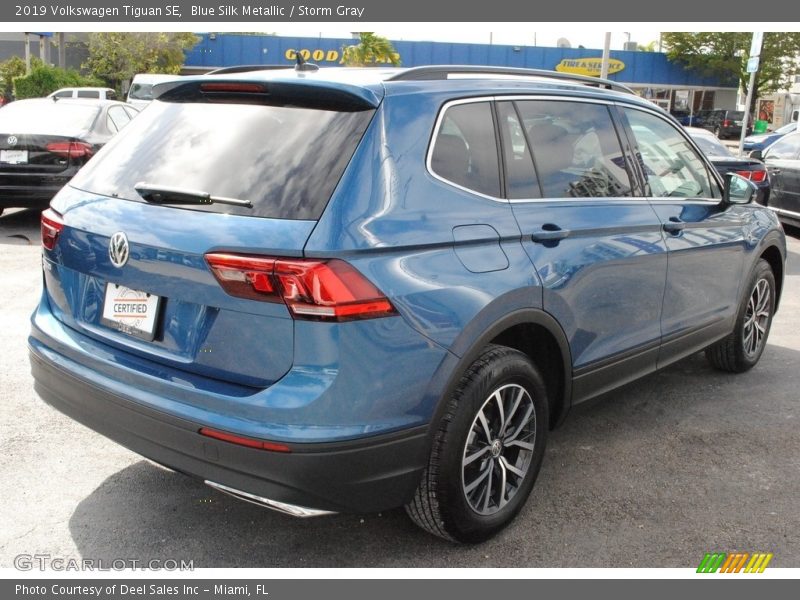 Blue Silk Metallic / Storm Gray 2019 Volkswagen Tiguan SE