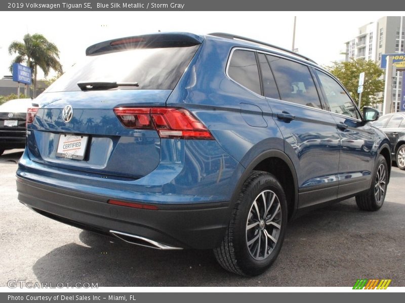 Blue Silk Metallic / Storm Gray 2019 Volkswagen Tiguan SE