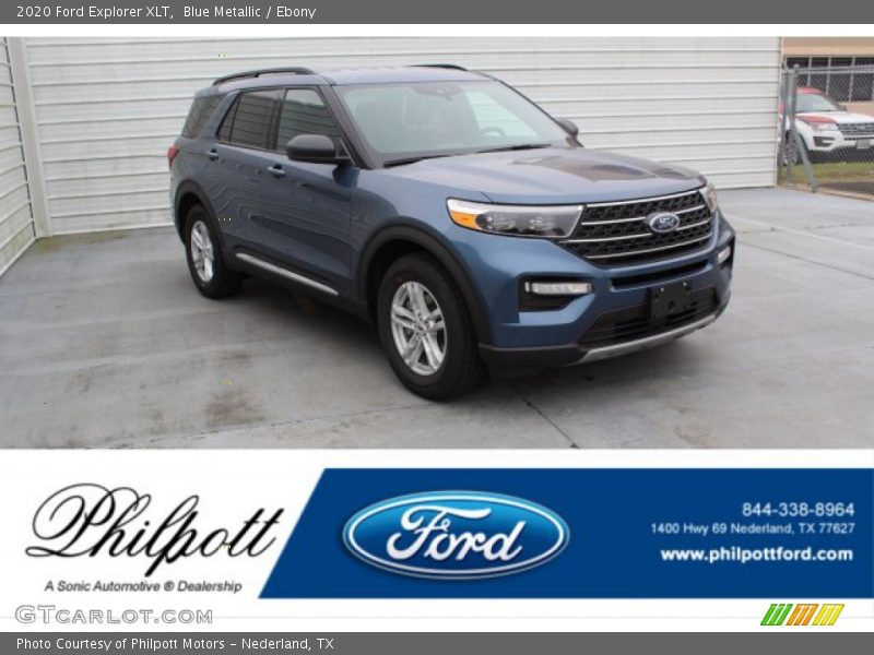 Blue Metallic / Ebony 2020 Ford Explorer XLT