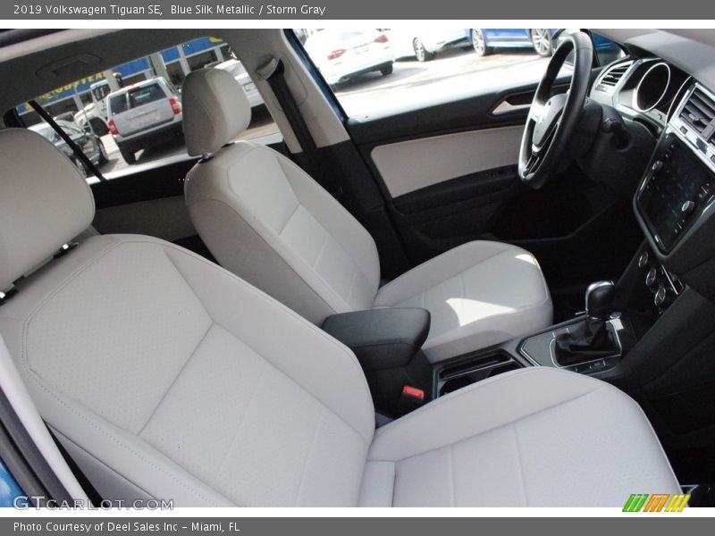 Blue Silk Metallic / Storm Gray 2019 Volkswagen Tiguan SE
