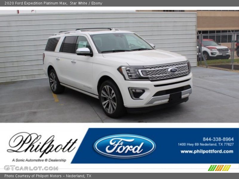 Star White / Ebony 2020 Ford Expedition Platinum Max