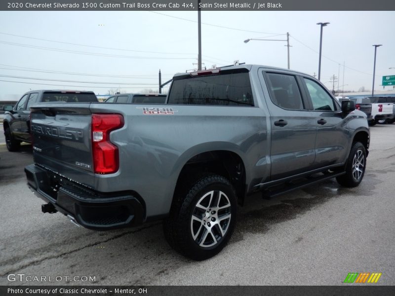 Satin Steel Metallic / Jet Black 2020 Chevrolet Silverado 1500 Custom Trail Boss Crew Cab 4x4