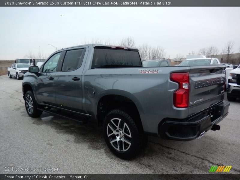 Satin Steel Metallic / Jet Black 2020 Chevrolet Silverado 1500 Custom Trail Boss Crew Cab 4x4