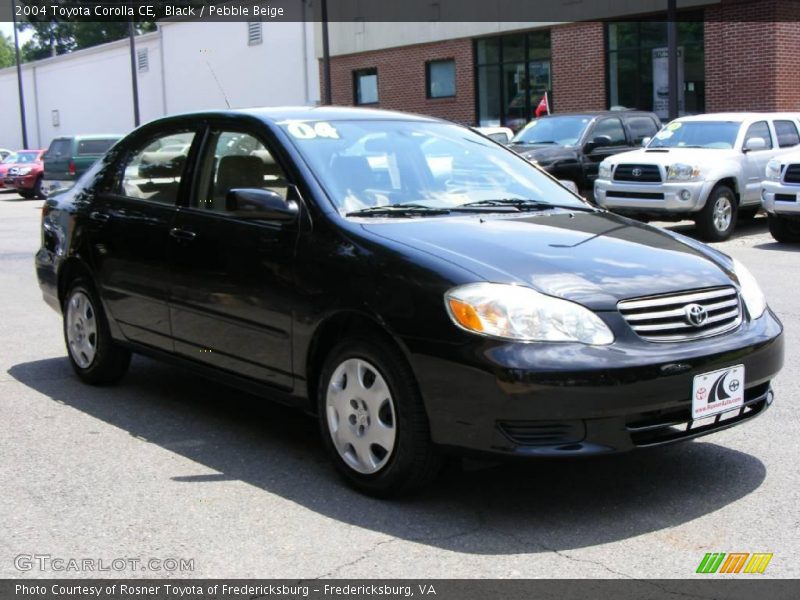 Black / Pebble Beige 2004 Toyota Corolla CE