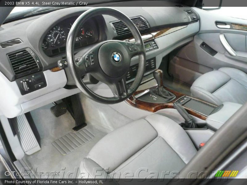 Steel Grey Metallic / Gray 2003 BMW X5 4.4i