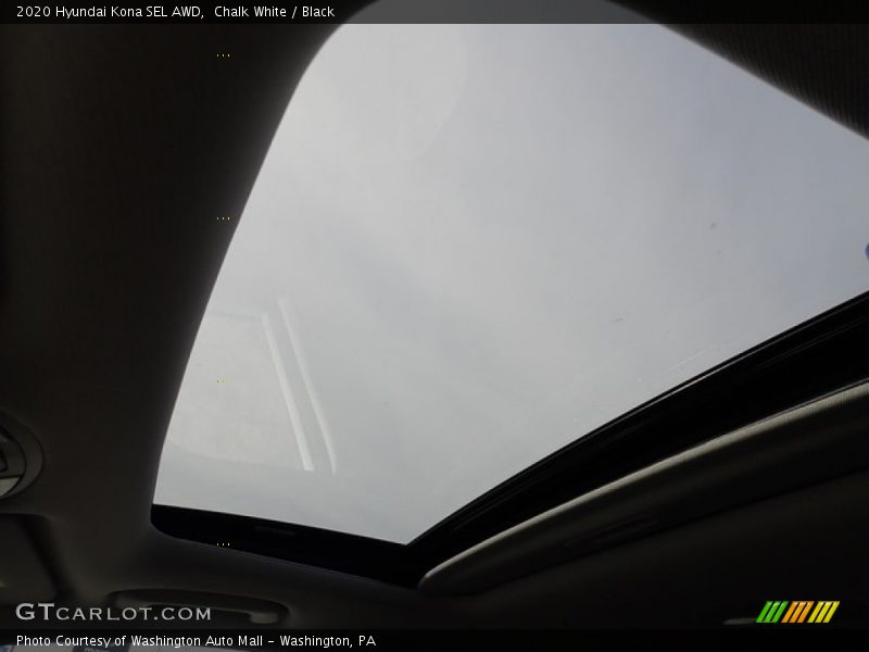 Chalk White / Black 2020 Hyundai Kona SEL AWD
