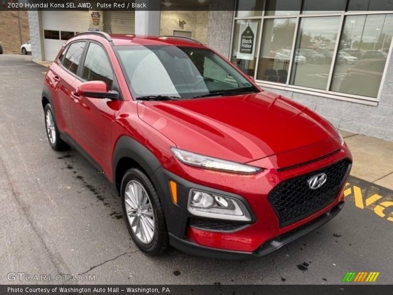 Pulse Red / Black 2020 Hyundai Kona SEL AWD