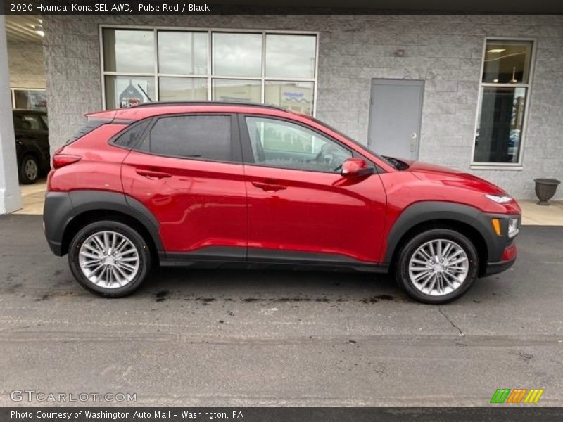 Pulse Red / Black 2020 Hyundai Kona SEL AWD