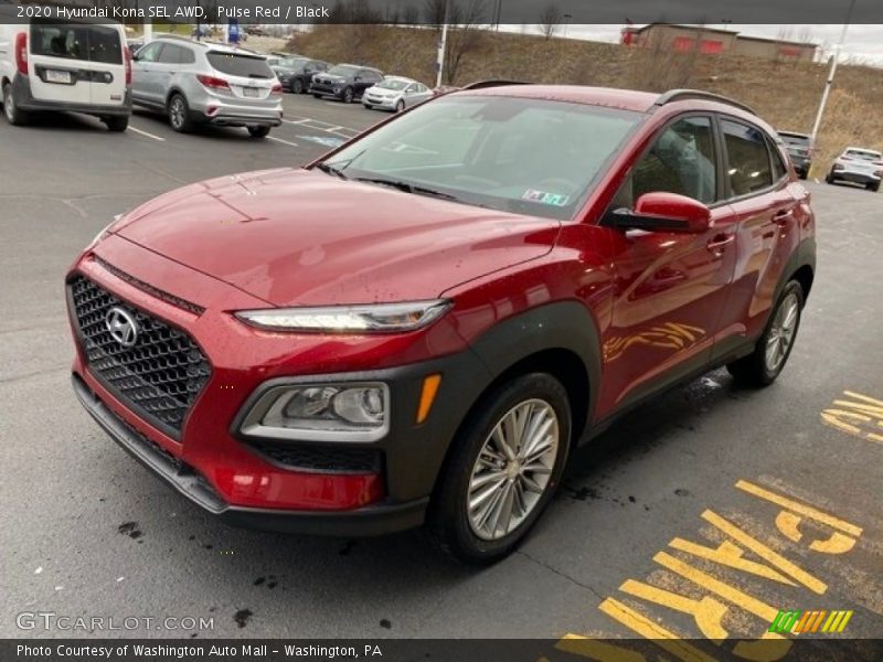 Pulse Red / Black 2020 Hyundai Kona SEL AWD