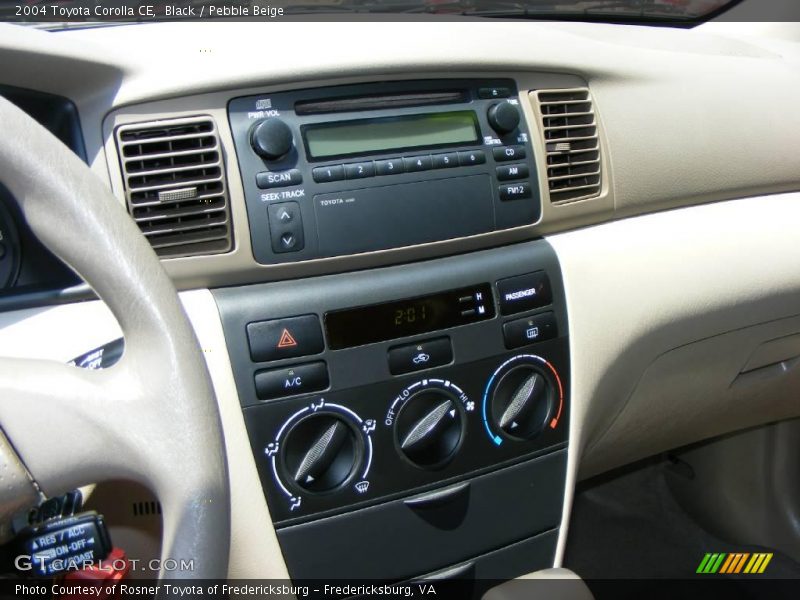 Black / Pebble Beige 2004 Toyota Corolla CE