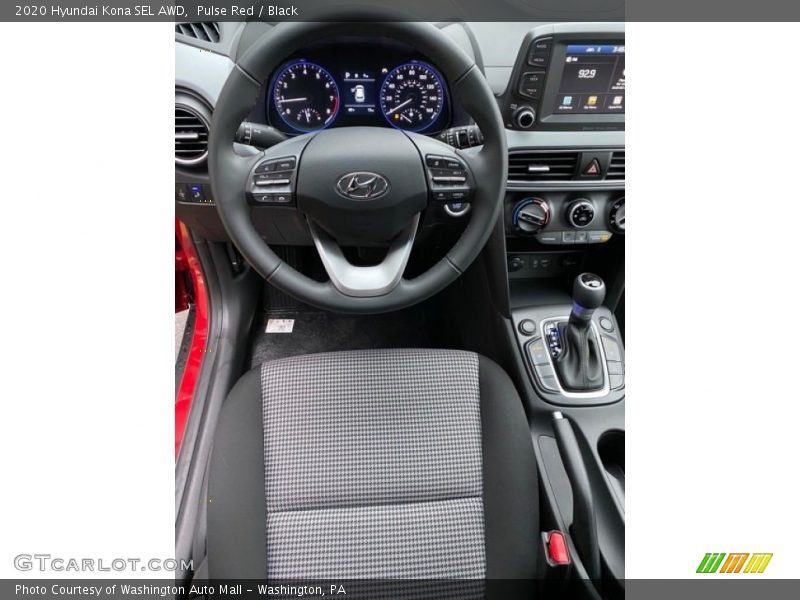 Pulse Red / Black 2020 Hyundai Kona SEL AWD